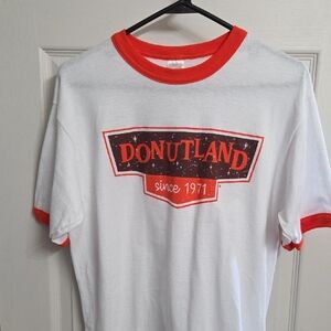 Donutland White and Orange T-Shirt
